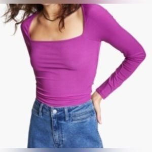 Bar III Garneta‎ Twist-Back Long Sleeve Top Size XL